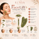FaceLift™ | Kit Rolo Jade + Gua Sha para Massagem Facial