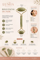 FaceLift™ | Kit Rolo Jade + Gua Sha para Massagem Facial