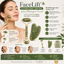 FaceLift™ | Kit Rolo Jade + Gua Sha para Massagem Facial