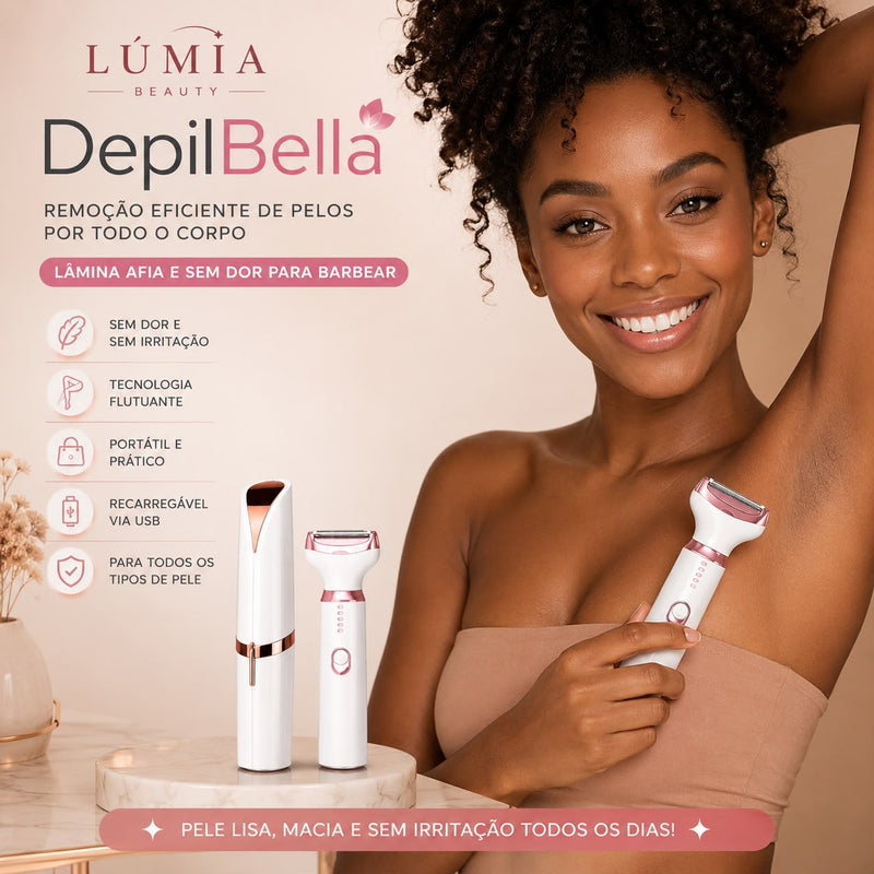 DepilBella™ | Depilador  Corporal Feminino Elétrico Sem Dor