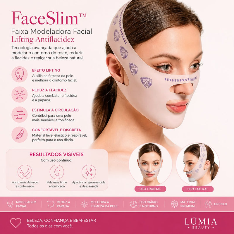 FaceSlim™ | Faixa Modeladora Facial Lifting Antiflacidez