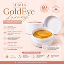 GoldEye Luxury™ – Kit 60 Pares de Máscaras para Olhos 24K