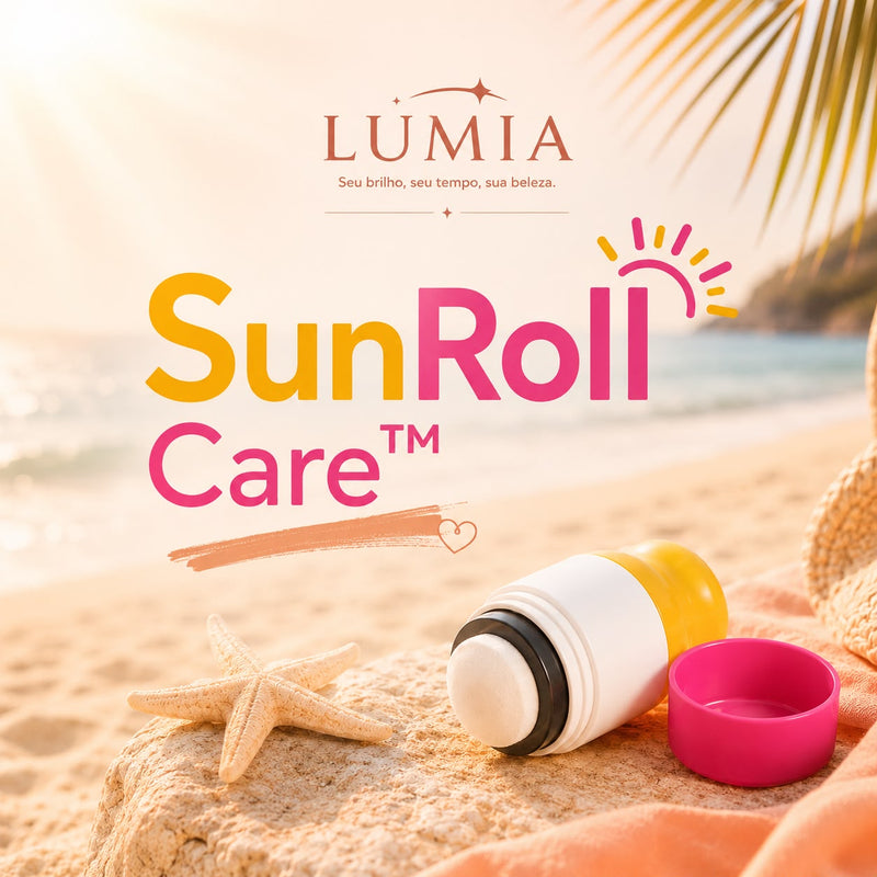 SunRoll Care™ – Aplicador Portátil de Protetor Solar com Esponja Roll-On